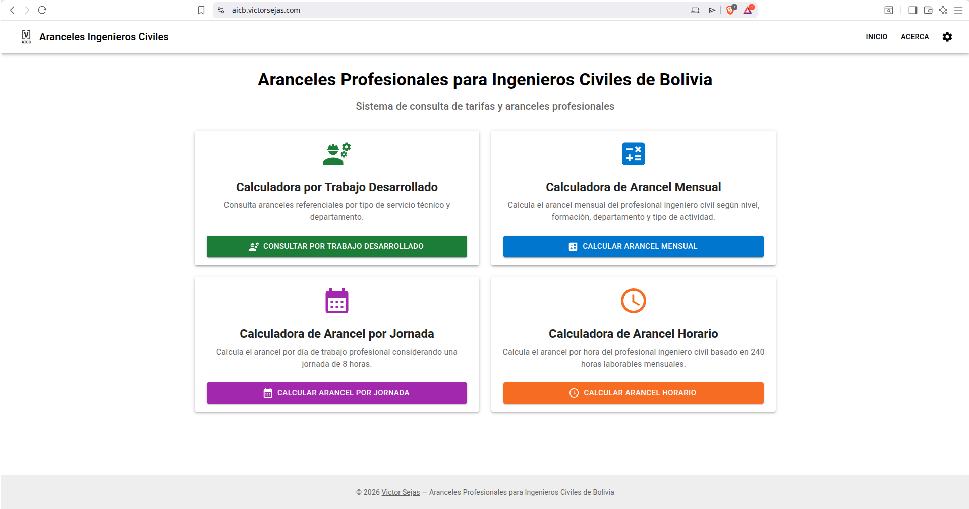 Screenshot 1 of AICB Professional Fees Calculator