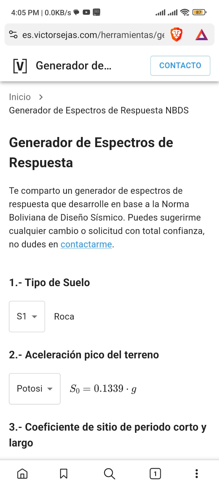 Screenshot 3 of Response Spectrum Generator (NBDS 2023)